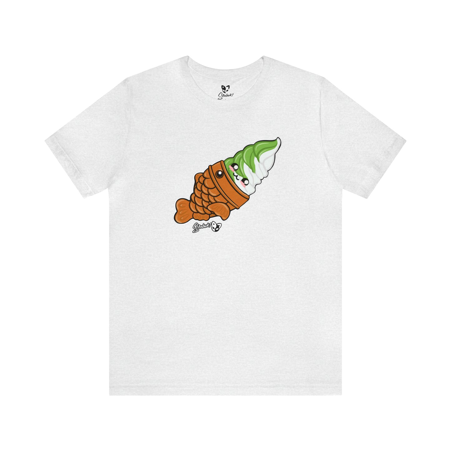 Matcha and vanilla soft serve tayaki Short Sleeve Tee