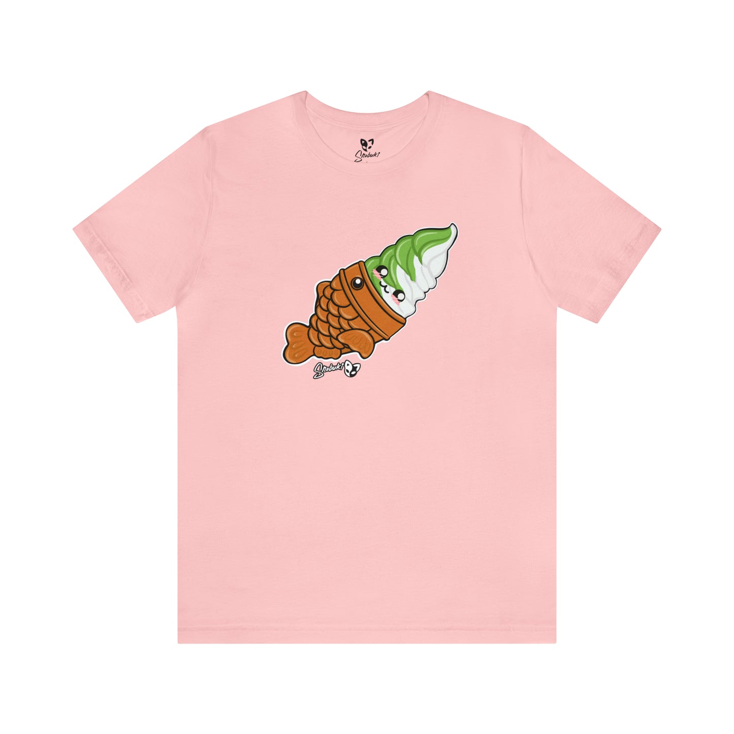 Matcha and vanilla soft serve tayaki Short Sleeve Tee