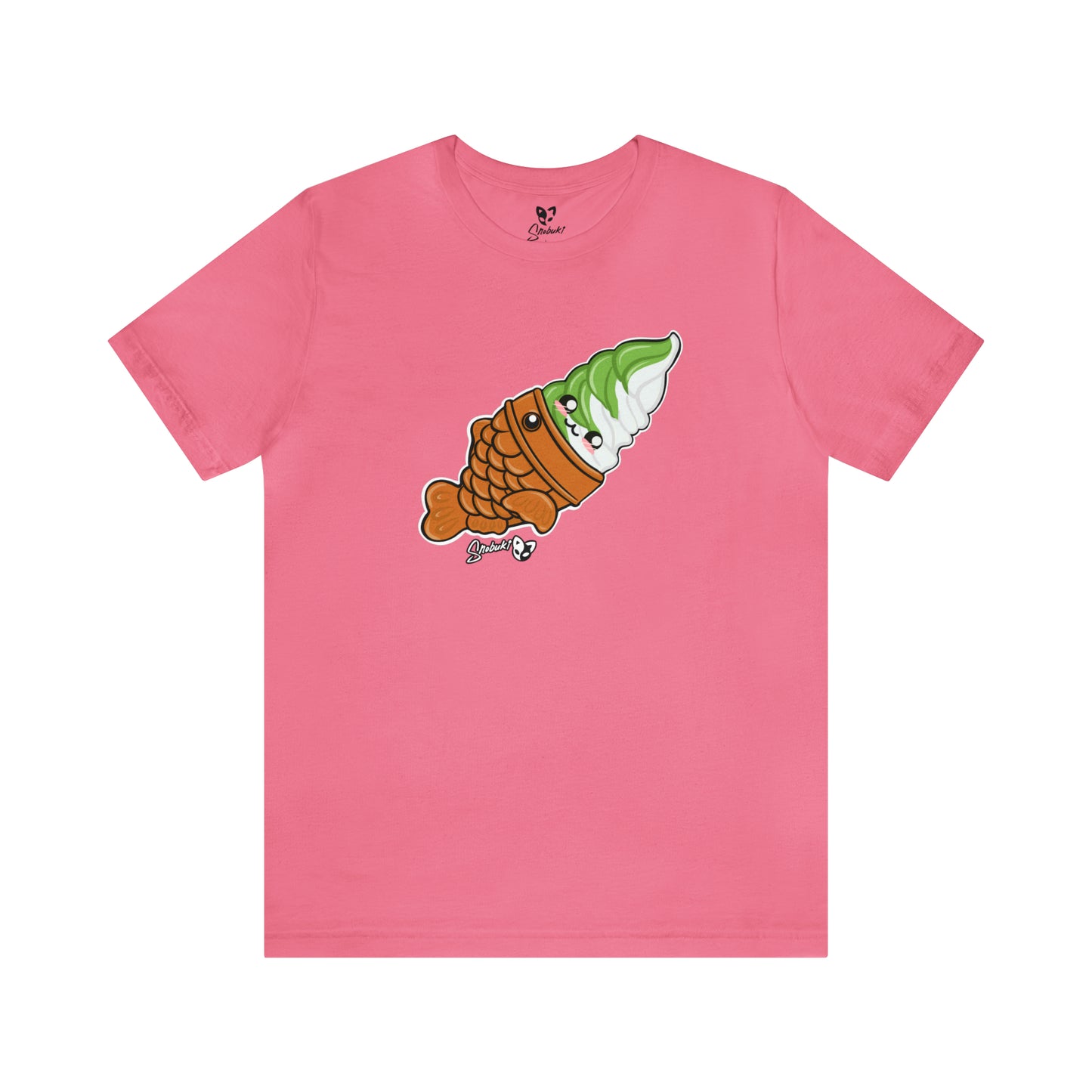 Matcha and vanilla soft serve tayaki Short Sleeve Tee