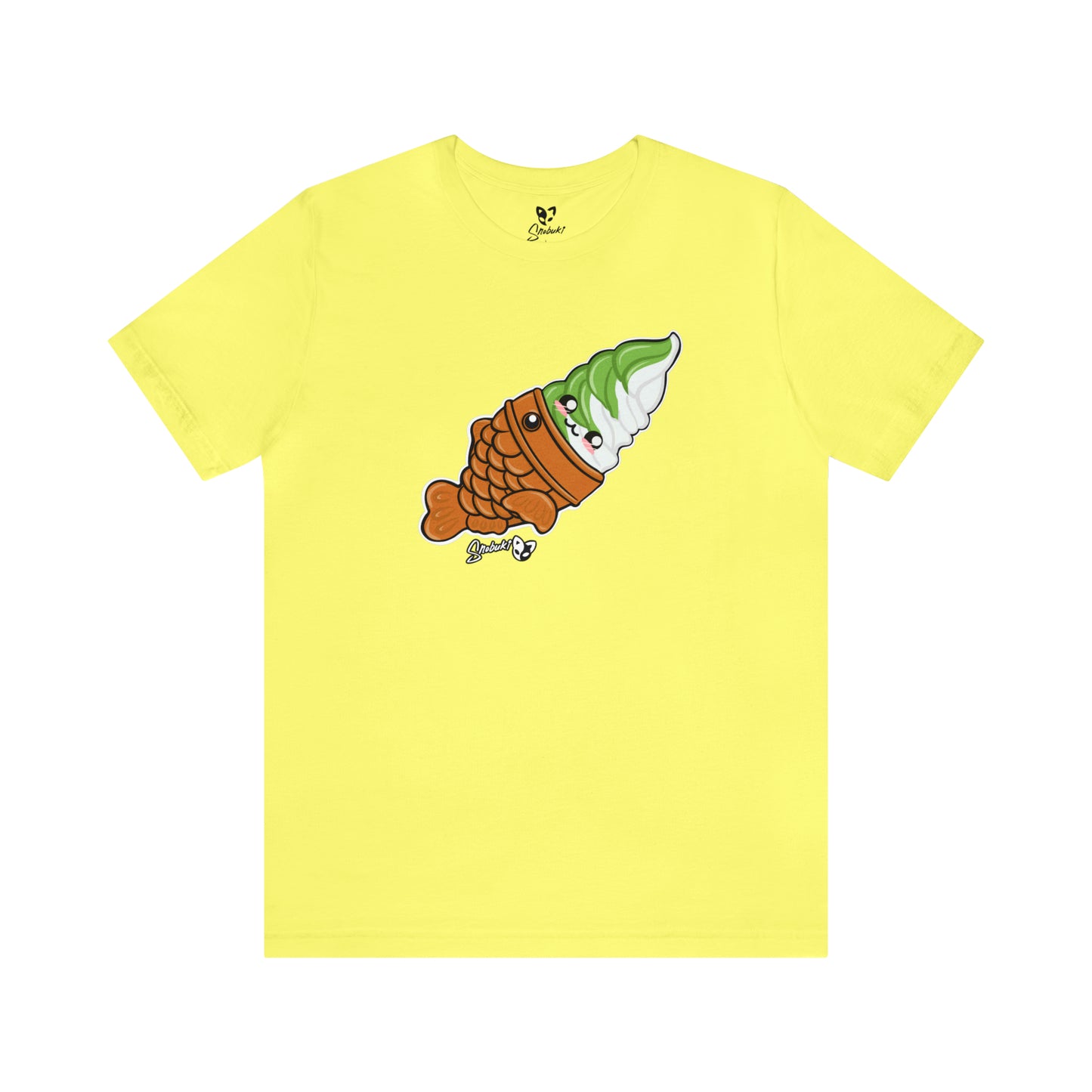 Matcha and vanilla soft serve tayaki Short Sleeve Tee