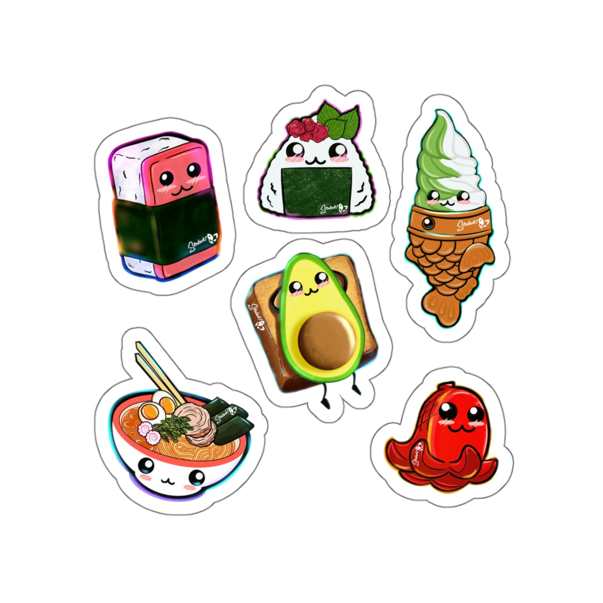 Food Fam Pac Die-Cut Stickers l