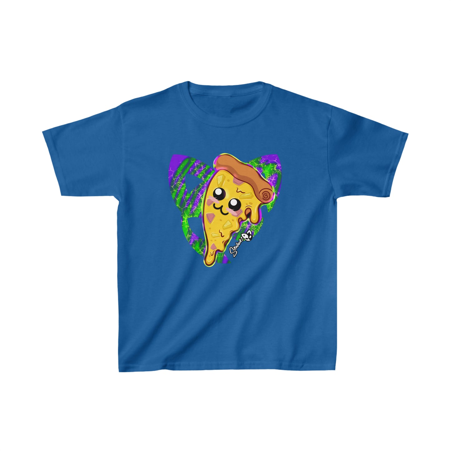 Hawaiian Pizza with Snobuki logo Kids Heavy Cotton™ Tee