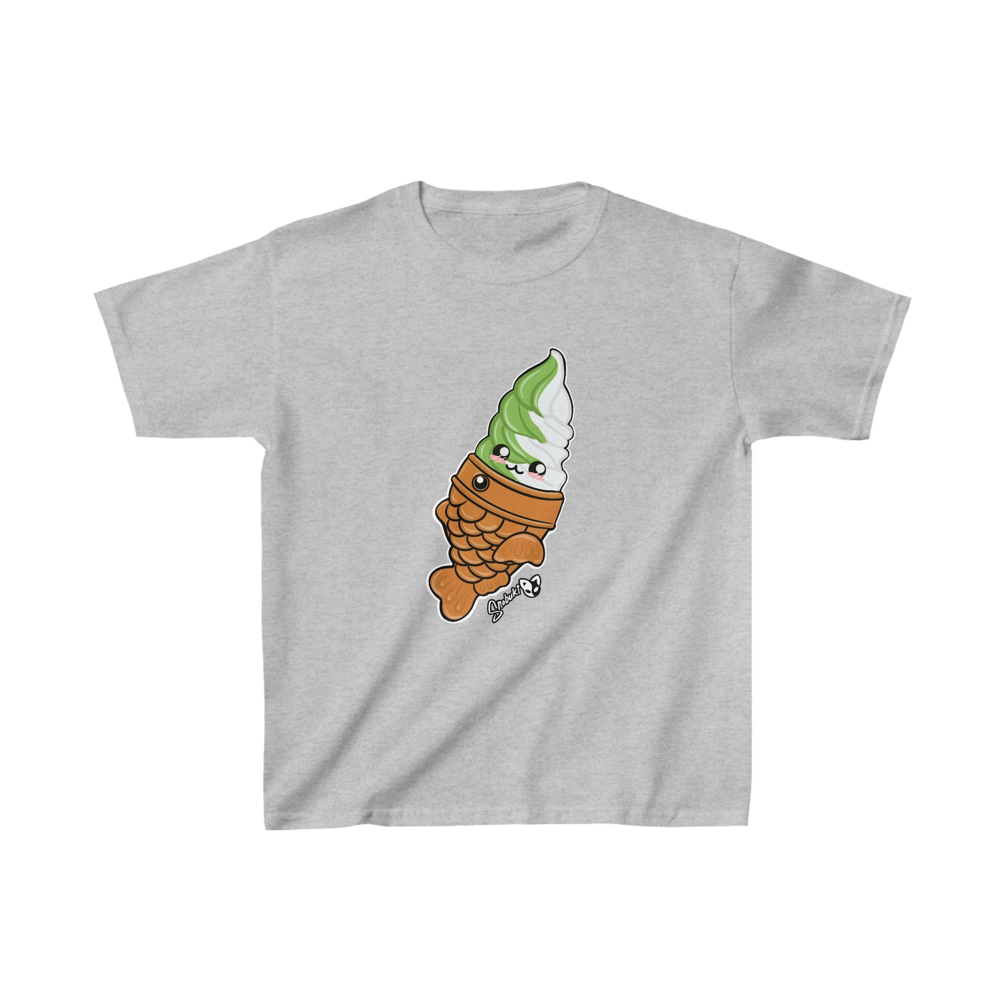 Matcha and vanilla soft serve tayaki Kids Heavy Cotton™ Tee