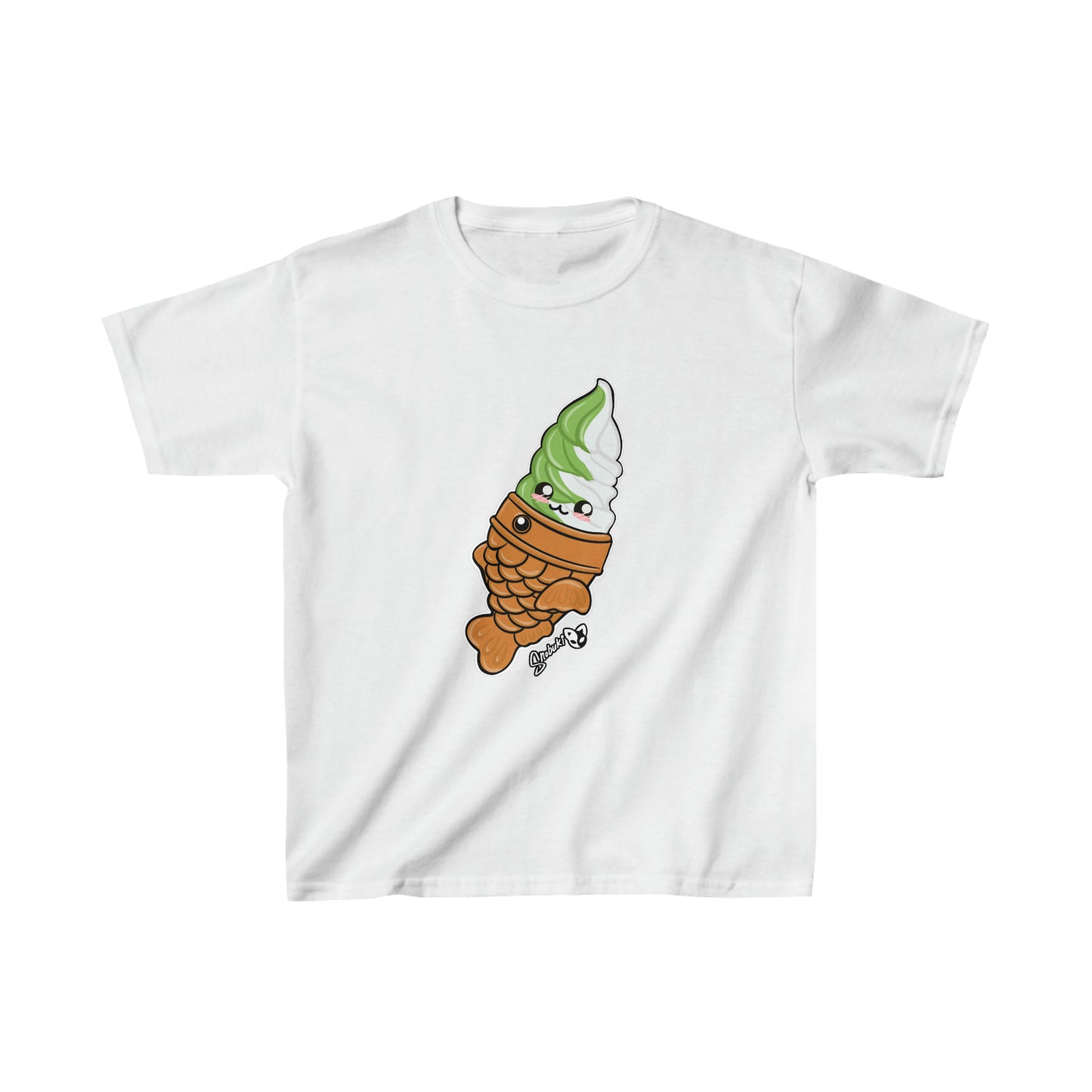 Matcha and vanilla soft serve tayaki Kids Heavy Cotton™ Tee