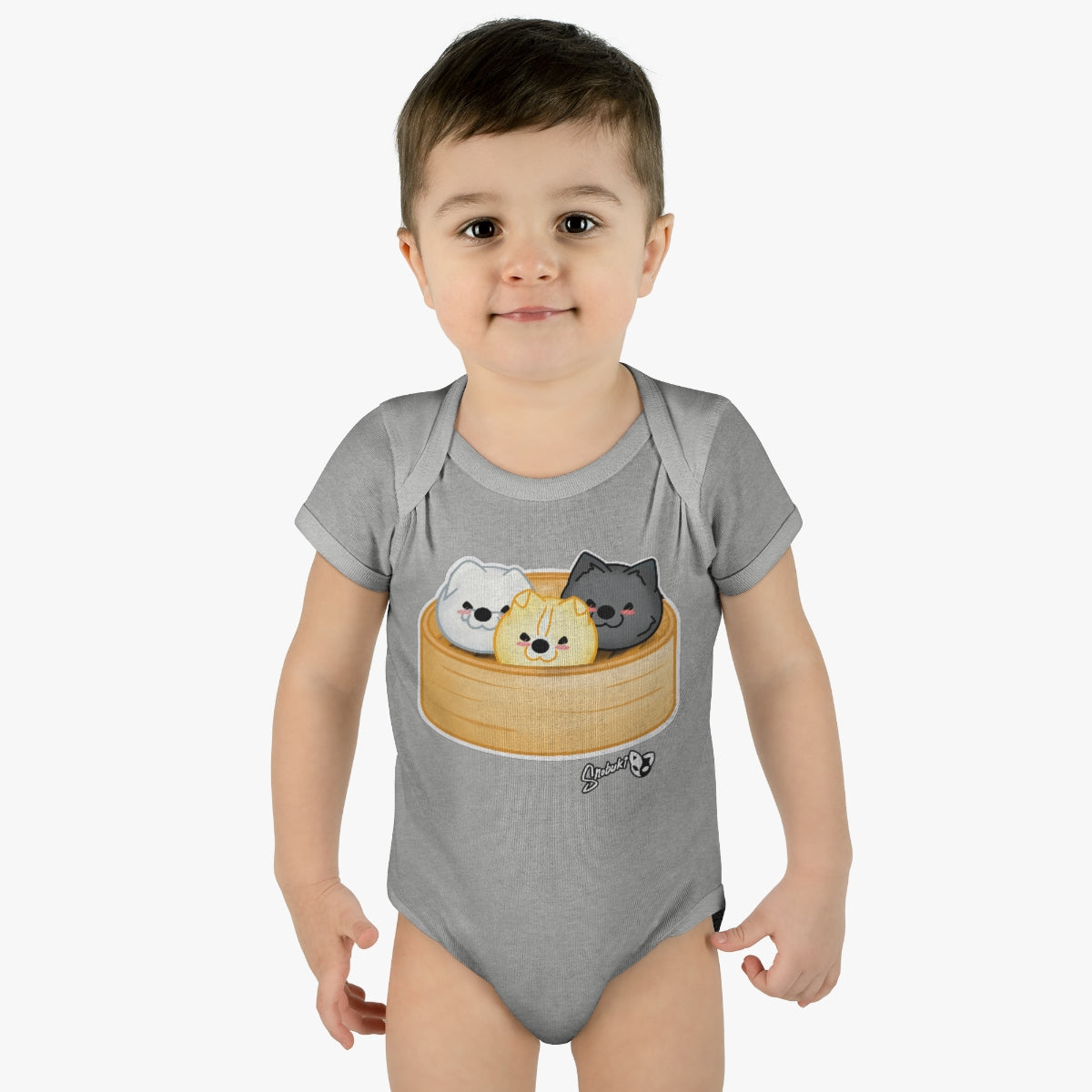 Snobuki Dim Sum Infant Baby Rib Bodysuit