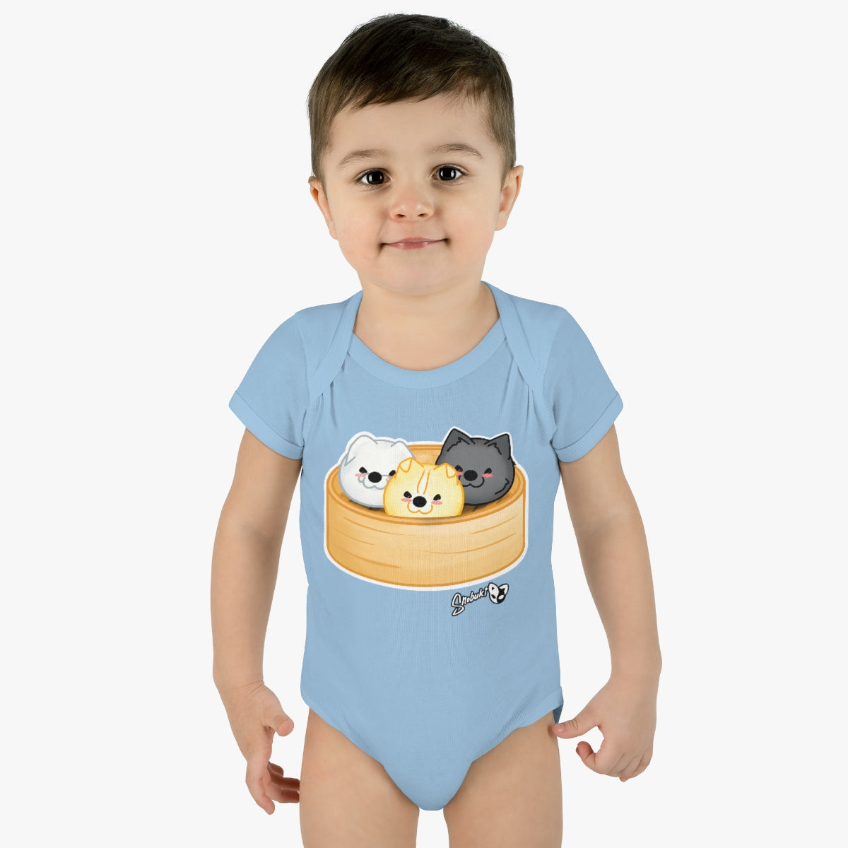 Snobuki Dim Sum Infant Baby Rib Bodysuit