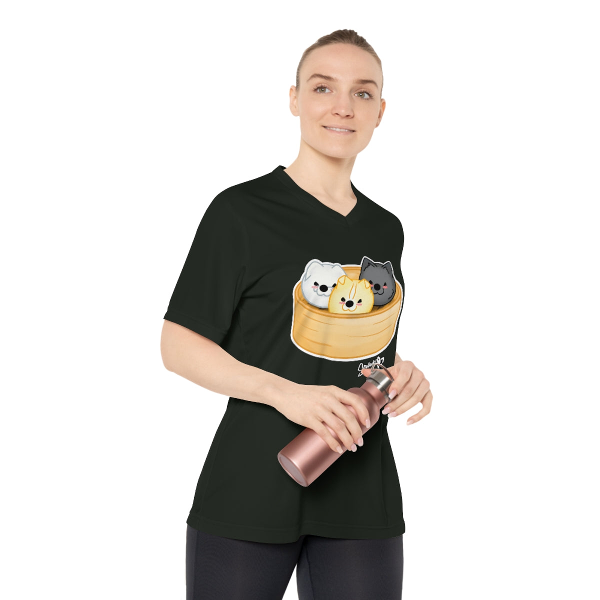 Snobuki Dim Sum V-neck Performance T-Shirt - Woman’s