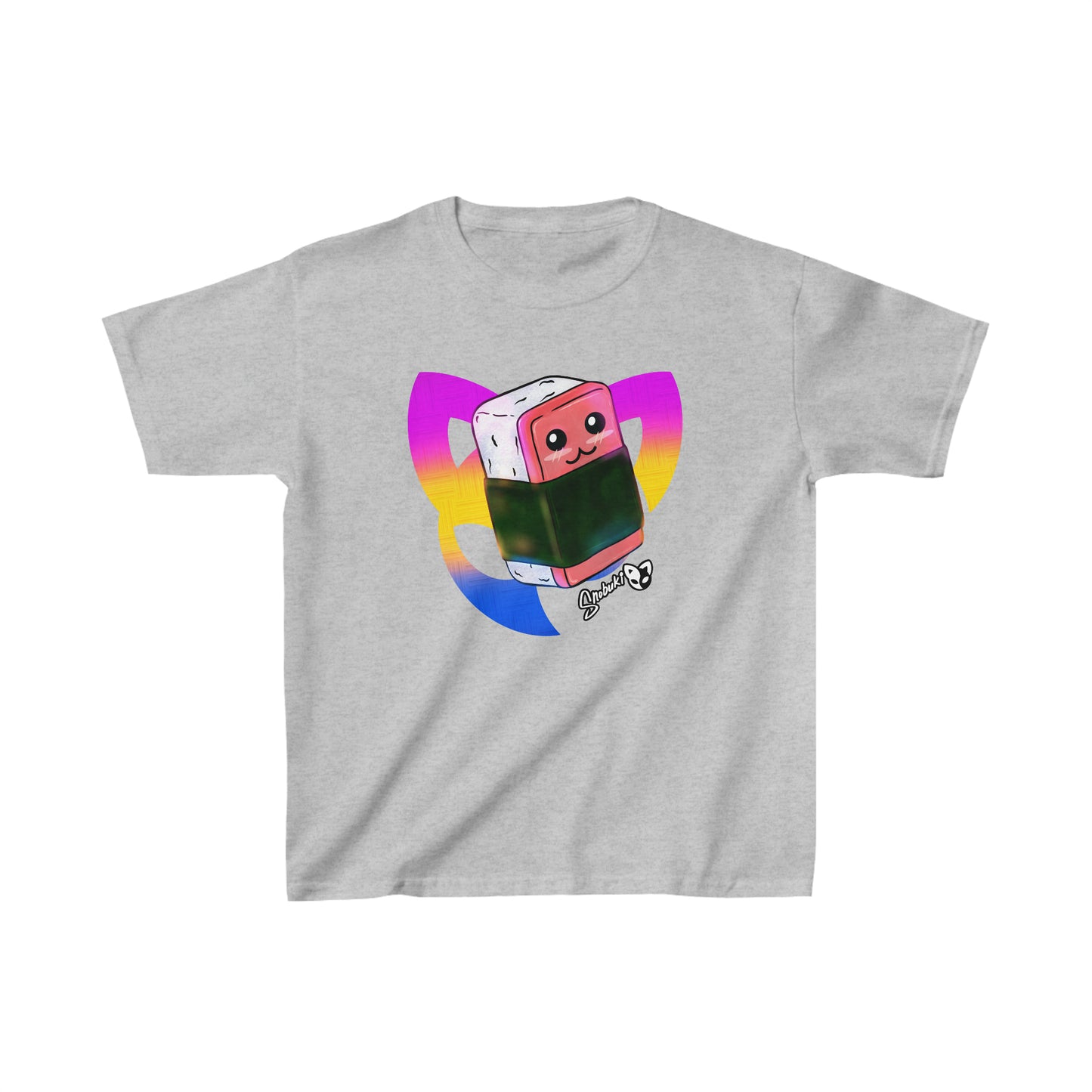 Spam Musubi with Snobuki logo Kids Heavy Cotton™ Tee